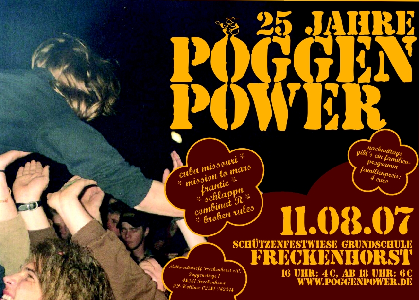 Hier geht's weiter zu unseren Poggen Power Festivals